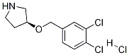 (S)-3-(3,4-Dichloro-benzyloxy)-pyrrolidine hydrochloride Struktur