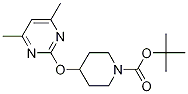 4-(4,6-Dimethyl-pyrimidin-2-yloxy)-piperidine-1-carboxylic acid tert-butyl ester Struktur