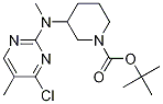 3-[(4-Chloro-5-methyl-pyrimidin-2-yl)-methyl-amino]-piperidine-1-carboxylic acid tert-butyl ester Struktur