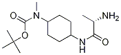 (1R,4R)-[4-((S)-2-AMino-propionylaMino)-cyclohexyl]-Methyl-carbaMic acid tert-butyl ester Struktur