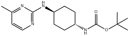 (1R,4R)-[4-(4-Methyl-pyriMidin-2-ylaMino)-cyclohexyl]-carbaMic acid tert-butyl ester Struktur