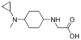 (1R,4R)-[4-(Cyclopropyl-Methyl-aMino)-cyclohexylaMino]-acetic acid Struktur