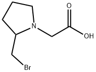 (2-BroMoMethyl-pyrrolidin-1-yl)-acetic acid Struktur