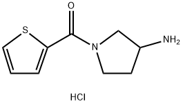 (3-AMino-pyrrolidin-1-yl)-thiophen-2-yl-Methanone hydrochloride Struktur