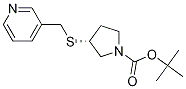 (R)-3-(Pyridin-3-ylMethylsulfanyl)-
pyrrolidine-1-carboxylic acid tert-
butyl ester Struktur