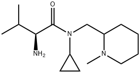 (S)-2-AMino-N-cyclopropyl-3-Methyl-N-(1-Methyl-piperidin-2-ylMethyl)-butyraMide Struktur