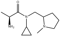 (S)-2-AMino-N-cyclopropyl-N-(1-Methyl-pyrrolidin-2-ylMethyl)-propionaMide Struktur