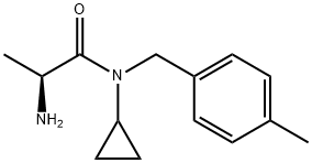 (S)-2-AMino-N-cyclopropyl-N-(4-Methyl-benzyl)-propionaMide Struktur