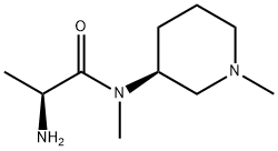 (S)-2-AMino-N-Methyl-N-((S)-1-Methyl-piperidin-3-yl)-propionaMide Struktur