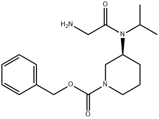 (S)-3-[(2-AMino-acetyl)-isopropyl-aMino]-piperidine-1-carboxylic acid benzyl ester Struktur