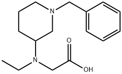 [(1-Benzyl-piperidin-3-yl)-ethyl-aMino]-acetic acid Struktur