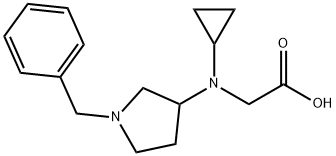 [(1-Benzyl-pyrrolidin-3-yl)-cyclopropyl-aMino]-acetic acid Struktur