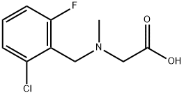 [(2-Chloro-6-fluoro-benzyl)-Methyl-aMino]-acetic acid Struktur