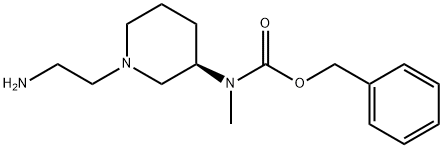 [(R)-1-(2-AMino-ethyl)-piperidin-3-yl]-Methyl-carbaMic acid benzyl ester Struktur