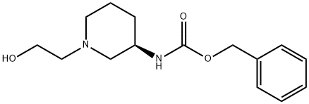 [(R)-1-(2-Hydroxy-ethyl)-piperidin-3-yl]-carbaMic acid benzyl ester Struktur