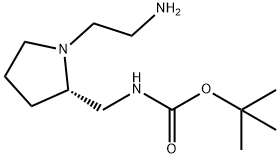 [(S)-1-(2-AMino-ethyl)-pyrrolidin-2-ylMethyl]-carbaMic acid tert-butyl ester Struktur