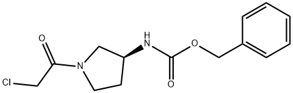 [(S)-1-(2-Chloro-acetyl)-pyrrolidin-3-yl]-carbaMic acid benzyl ester Struktur