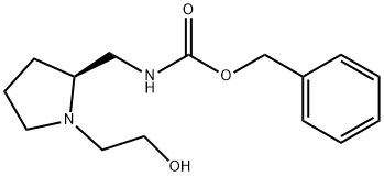 [(S)-1-(2-Hydroxy-ethyl)-pyrrolidin-2-ylMethyl]-carbaMic acid benzyl ester Struktur