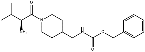 [1-((S)-2-AMino-3-Methyl-butyryl)-piperidin-4-ylMethyl]-carbaMic acid benzyl ester Struktur