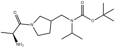 [1-((S)-2-AMino-propionyl)-pyrrolidin-3-ylMethyl]-isopropyl-carbaMic acid tert-butyl ester Struktur