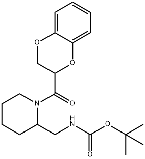 [1-(2,3-Dihydro-benzo[1,4]dioxine-2-carbonyl)-piperidin-2-ylMethyl]-carbaMic acid tert-butyl ester Struktur