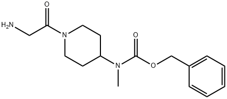 [1-(2-AMino-acetyl)-piperidin-4-ylMethyl]-carbaMic acid benzyl ester Struktur