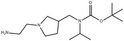 [1-(2-AMino-ethyl)-pyrrolidin-3-ylMethyl]-isopropyl-carbaMic acid tert-butyl ester Struktur