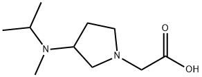 [3-(Isopropyl-Methyl-aMino)-pyrrolidin-1-yl]-acetic acid Struktur