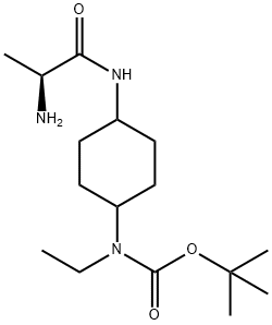 [4-((S)-2-AMino-propionylaMino)-cyclohexyl]-ethyl-carbaMic acid tert-butyl ester Struktur