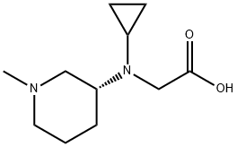 [Cyclopropyl-((R)-1-Methyl-piperidin-3-yl)-aMino]-acetic acid Struktur