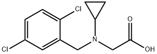 [Cyclopropyl-(2,5-dichloro-benzyl)-aMino]-acetic acid Struktur