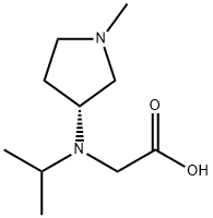 [Isopropyl-((R)-1-Methyl-pyrrolidin-3-yl)-aMino]-acetic acid Struktur