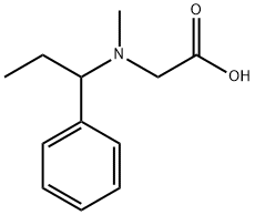 [Methyl-(1-phenyl-propyl)-aMino]-acetic acid Struktur