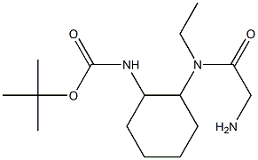 {2-[(2-AMino-acetyl)-ethyl-aMino]-cyclohexyl}-carbaMic acid tert-butylester Struktur