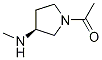 1-((S)-3-MethylaMino-pyrrolidin-1-yl)-ethanone Struktur