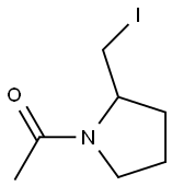 1-(2-IodoMethyl-pyrrolidin-1-yl)-ethanone Struktur