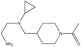 1-(4-{[(2-AMino-ethyl)-cyclopropyl-aMino]-Methyl}-piperidin-1-yl)-ethanone Struktur