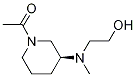 1-{(S)-3-[(2-Hydroxy-ethyl)-Methyl-aMino]-piperidin-1-yl}-ethanone Struktur