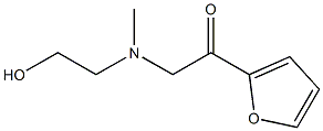 1-Furan-2-yl-2-[(2-hydroxy-ethyl)-Methyl-aMino]-ethanone Struktur