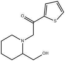 2-(2-HydroxyMethyl-piperidin-1-yl)-1-thiophen-2-yl-ethanone Struktur