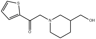 2-(3-HydroxyMethyl-piperidin-1-yl)-1-thiophen-2-yl-ethanone Struktur