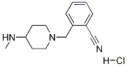 2-(4-MethylaMino-piperidin-1-ylMethyl)-benzonitrile hydrochloride Struktur