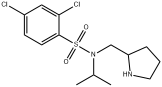 2,4-Dichloro-N-isopropyl-N-pyrrolidin-2-ylMethyl-benzenesulfonaMide Struktur