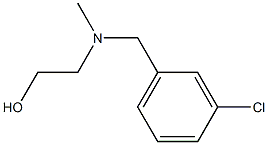 2-[(3-Chloro-benzyl)-Methyl-aMino]-ethanol Struktur