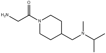 2-AMino-1-{4-[(isopropyl-Methyl-aMino)-Methyl]-piperidin-1-yl}-ethanone Struktur