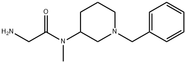 2-AMino-N-(1-benzyl-piperidin-3-yl)-N-Methyl-acetaMide Struktur