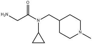 2-AMino-N-cyclopropyl-N-(1-Methyl-piperidin-4-ylMethyl)-acetaMide Struktur