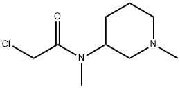 2-Chloro-N-Methyl-N-(1-Methyl-piperidin-3-yl)-acetaMide Struktur