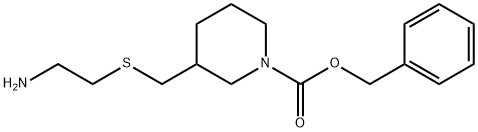 3-(2-AMino-ethylsulfanylMethyl)-piperidine-1-carboxylic acid benzyl ester Struktur