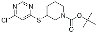 3-(6-Chloro-pyriMidin-4-ylsulfanyl)
-piperidine-1-carboxylic acid tert-
butyl ester Struktur